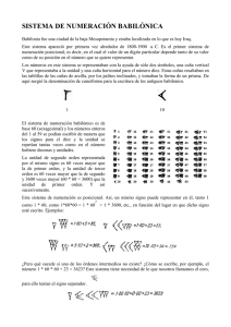 sistema de numeración babilónica