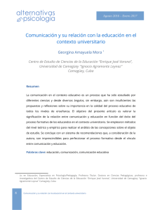 Comunicación y su relación con la educación en el contexto