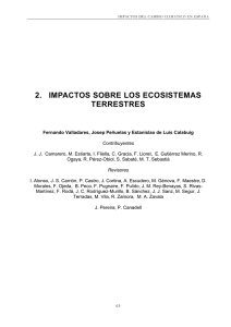 2. impactos sobre los ecosistemas terrestres
