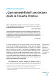 ¿Qué sostenibilidad?: una lectura desde la Filosofía Práctica