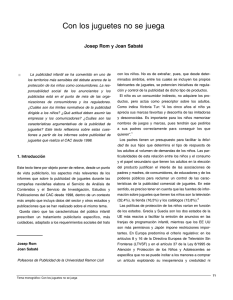 Con los juguetes no se juega