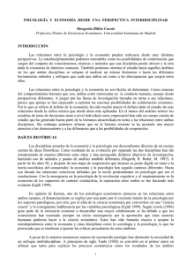 Psicología y Economía desde una perspectiva interdisciplinar