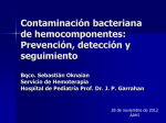 Contaminación bacteriana de hemocomponentes: Prevención