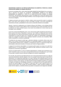 NEUROAROMAS: MEJORA DE LOS PERFILES NUTRICIONALES