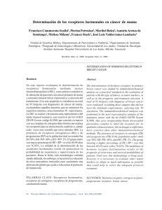 Determinación de los receptores hormonales en