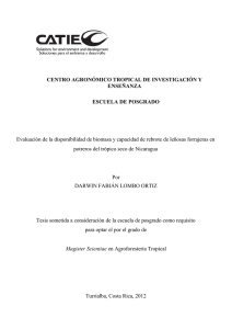 para seis especies forrajeras arbustivas - Inicio