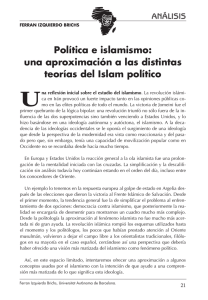 Política e islamismo: una aproximación a las distintas