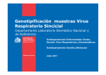 Genotipificación muestras Virus Respiratorio Sincicial