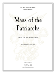 Misa de los Patriarcas - The St Michael Hymnal