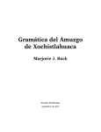 Gramática del Amuzgo de Xochistlahuaca
