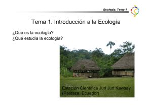 Ecología. Tema 1