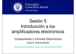 Sesión 5 Introducción a los amplificadores electrónicos - OCW