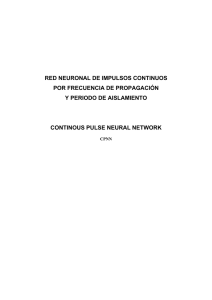 red neuronal de impulsos continuos por frecuencia de propagación