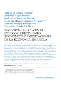 inversión directa en el exterior, crecimiento