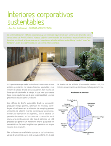 Interiores corporativos sustentables