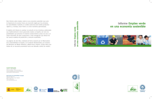 Informe Empleo verde en una economía sostenible