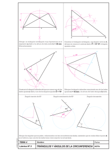 triángulos y ángulos de la circunferencia