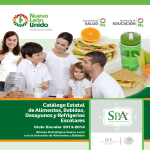Catálogo Estatal de Alimentos, Bebidas, Desayunos y Refrigerios