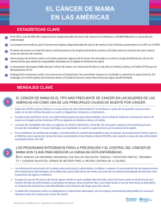 el cáncer de mama en las américas