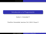 Introducción a la Programación - Pontificia Universidad Javeriana