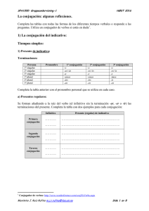 La conjugación