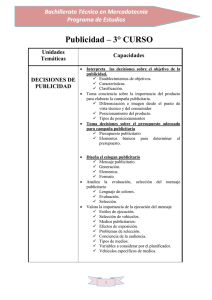 Publicidad – 3° CURSO