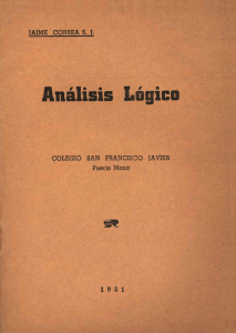 Análisis Lógico
