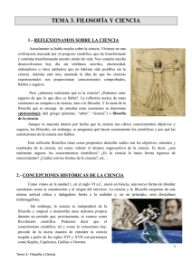 tema 3. filosofía y ciencia - Centro Concertado Juan XXIII Cartuja