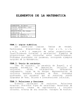 ELEMENTOS DE LA MATEMATICA - Escuela de Matemática (UCV)