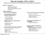 Plan de Estudios (2011-2012)