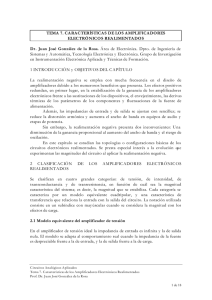 TEMA 7. CARACTERÍSTICAS DE LOS AMPLIFICADORES