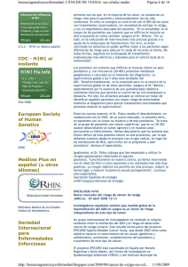 Nuevo marcador del riesgo de cáncer de vejiga