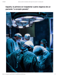 España, la primera en trasplantar cuatro órganos de un paciente "a