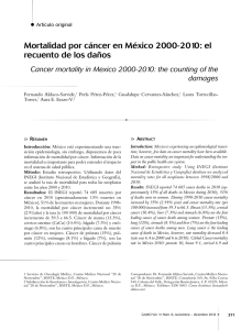 Mortalidad por cáncer en México 2000