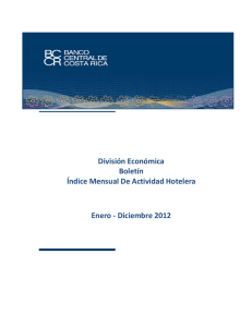 Año 2012 - Banco Central de Costa Rica