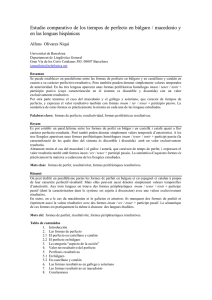 Estudio comparativo de los tiempos de perfecto en búlgaro