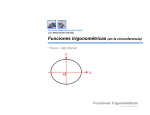 Funciones trigonométricas (en la circunferencia)