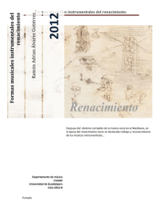 Formas musicales instrumentales del renacimiento