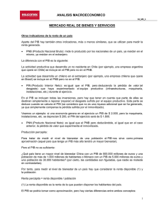 ANALISIS MACROECONOMICO MERCADO REAL DE BIENES Y
