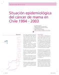 Situación epidemiológica del cáncer de mama en Chile 1994