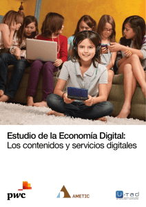 Estudio de la Economía Digital: Los contenidos y servicios