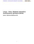 Linux - Unix. Sistema operativo multiusuario (primera