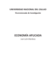 economía aplicada - Facultad de Ciencias Económicas
