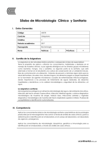 Sílabo de Microbiología Clínica y Sanitaria