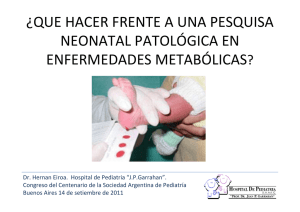 ¿que hacer frente a una pesquisa neonatal patológica en