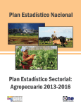 Plan Estadístico Sectorial - Oficina Nacional de Estadística