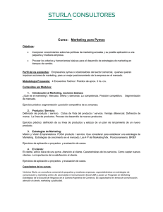 Curso: Marketing para Pymes