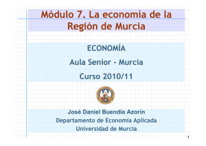 Módulo 7. La economía de la Región de Murcia