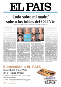 `Todo sobre mi madre` sube a las tablas del Old Vic