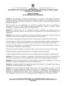 Reglamento del Articulo 947 del Código Civil del Estado de México